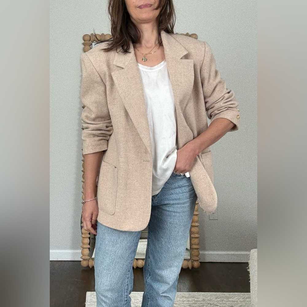 Vintage Land’s End Wool Blazer Made in USA